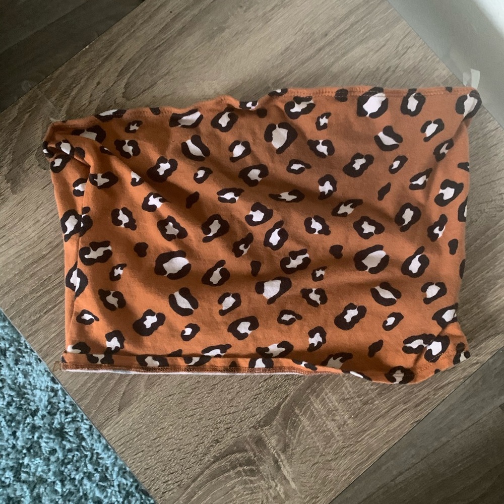 Leopard Print Tube Top